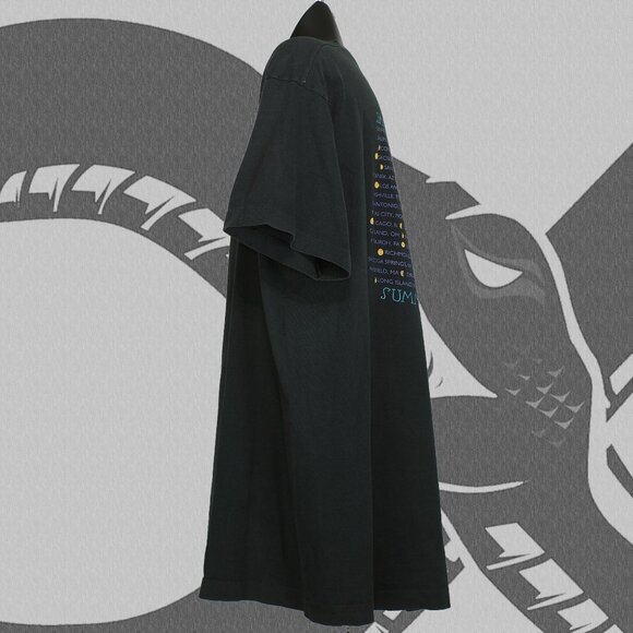 Vintage James Taylor T-Shirt 1990s New Moon Shine Tour Men's XL Black - Picture 3 of 5